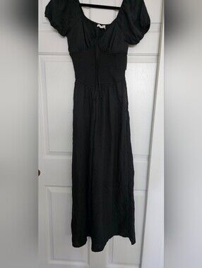 Black Cotten Romper